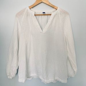 🌟 Soft Boho White Long Sleeve Top 🌟